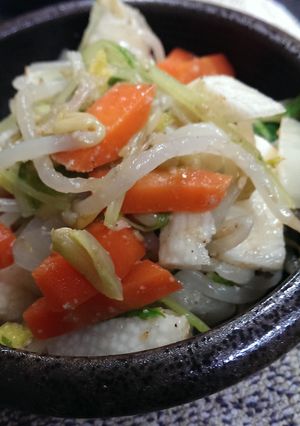 超簡単 白菜根菜入五色野菜のごまあえ-レシピのメイン写真