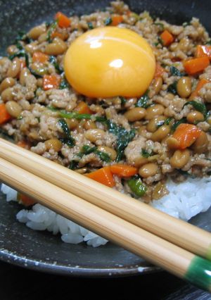 納豆でカンタン♪坦々丼-レシピのメイン写真