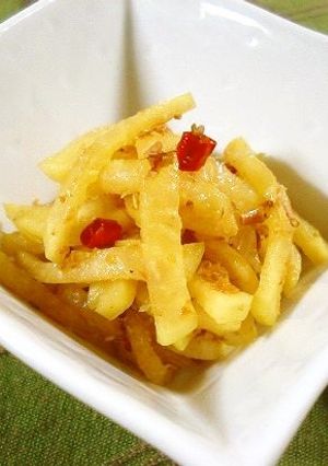 たくあん風大根即席漬けの香ばし炒め-レシピのメイン写真