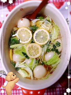 スープ餃子にちょいたしでエスニック風-レシピのメイン写真