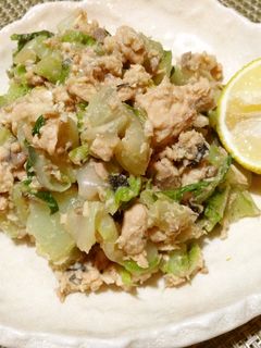 白菜と鮭の柚子醤油和え-レシピのメイン写真