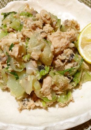 白菜と鮭の柚子醤油和え-レシピのメイン写真