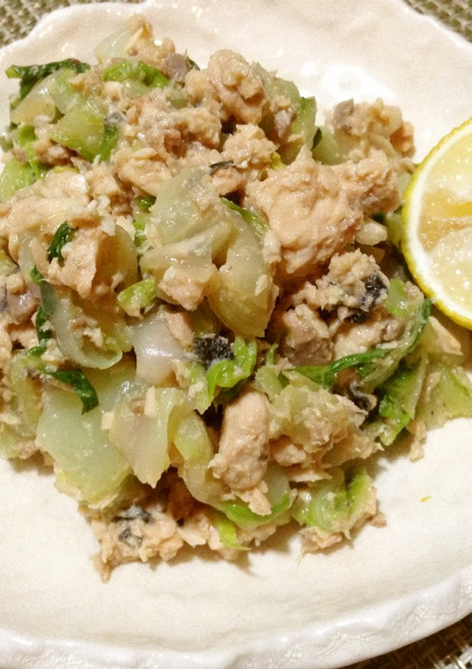 白菜と鮭の柚子醤油和え-レシピのメイン写真
