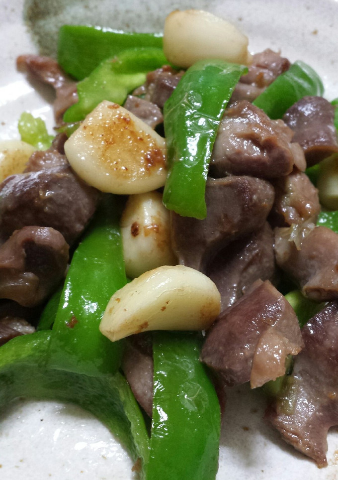 砂肝とにんにくの炒め物-レシピのメイン写真