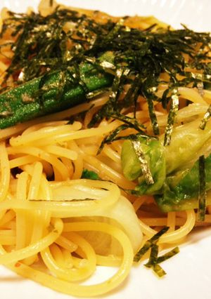 野菜入り明太パスタ（市販のソース使用）-レシピのメイン写真