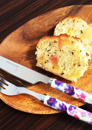 大人の林檎と紅茶入り豆腐ケーキ♡-レシピのメイン写真