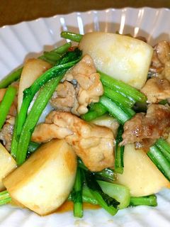 コク旨⭐かぶ・豚肉オイスターソース炒め♪-レシピのメイン写真