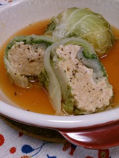 ロールキャベツ風の白菜ばくだん巻き-レシピのメイン写真