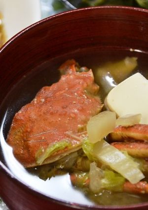 この時期限定！親ガニのお味噌汁♪-レシピのメイン写真