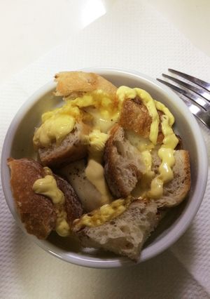 切って乗せて、材料2つのココットカマン-レシピのメイン写真