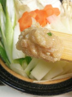 お鍋に*鶏つくね(団子)-レシピのメイン写真