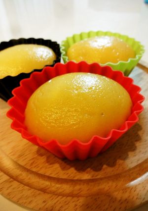 米粉でもちもちつるん♡かぼちゃ蒸しぱん-レシピのメイン写真