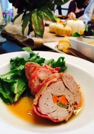 ベーコン巻き丸ごとポークのオーブン焼き。-レシピのメイン写真