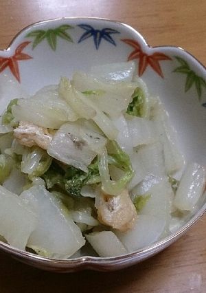 白菜があればこれ！？白菜と油あげ炒め-レシピのメイン写真