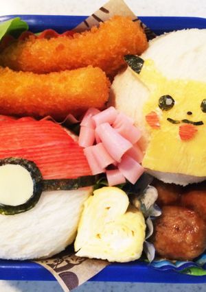 ☆キャラ弁☆サンドイッチ ポケモン-レシピのメイン写真