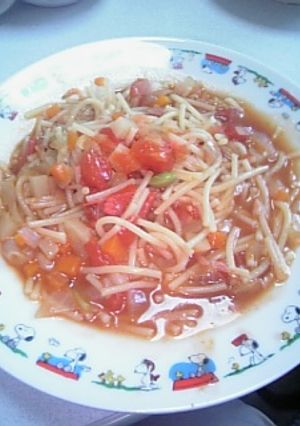 ショートパスタのスープ仕立て-レシピのメイン写真