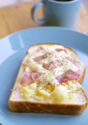 ＜朝パン＞マッシュポテトと生ハムのっけ-レシピのメイン写真