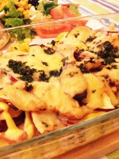 じゃかいもとリンゴのチーズマヨ焼き-レシピのメイン写真