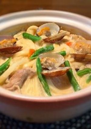 豆乳みそ煮込みうどん-レシピのメイン写真