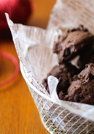 チョコとクランベリーのドロップクッキー-レシピのメイン写真