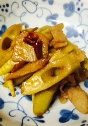 四方竹のゴマ油炒め-レシピのメイン写真