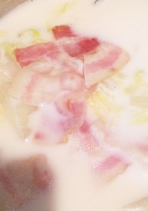 あっという間に白菜のミルク煮-レシピのメイン写真