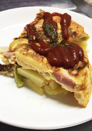 野菜たっぷりスパニッシュオムレツ-レシピのメイン写真