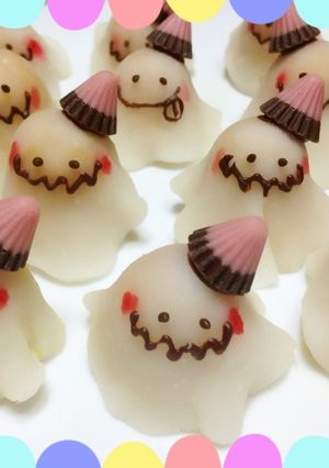 もちもち☆かわいい求肥のおばけちゃん！-レシピのメイン写真