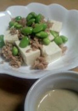 ツナと枝豆の豆腐サラダ-レシピのメイン写真