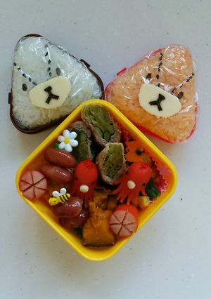 おにぎりケースで簡単ルルロロキャラ弁☆-レシピのメイン写真