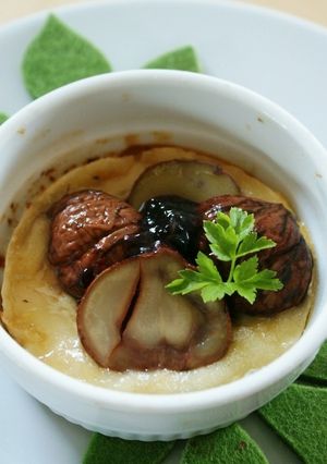 栗の渋皮煮とカシスのココットカマン-レシピのメイン写真