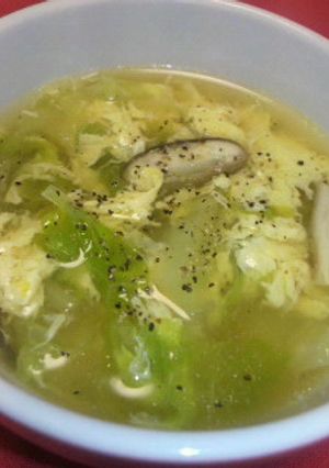 白菜と卵のあったかスープ-レシピのメイン写真