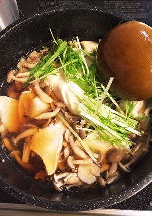 絶賛簡単豚肉豆腐&きのこすき焼き風鍋-レシピのメイン写真