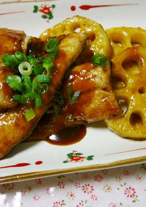 サンマとレンコンのカレー照り焼き-レシピのメイン写真
