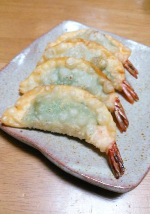 海老と大葉入り♡あっさり揚げ餃子-レシピのメイン写真