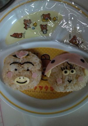 はなかっぱとアゲルちゃんのおにぎり-レシピのメイン写真