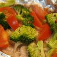 塩レモンで、豚肉と野菜のオーブン焼き
