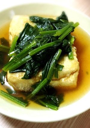 揚げだし豆腐ほうれん草餡かけ❤-レシピのメイン写真