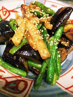 茄子と獅子唐のオイスター味噌炒め-レシピのメイン写真