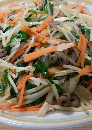 ハツの入った野菜炒め-レシピのメイン写真