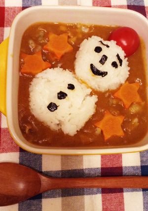 子どもカレーin雪だるま♡-レシピのメイン写真