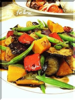 温野菜のバルサミコあんかけ-レシピのメイン写真