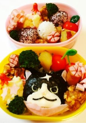 妖怪ウォッチ フユニャン キャラ弁-レシピのメイン写真
