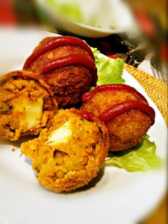 煮物をリメイク☆かぼちゃコロッケ-レシピのメイン写真