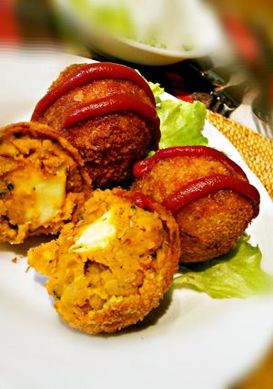煮物をリメイク☆かぼちゃコロッケ-レシピのメイン写真