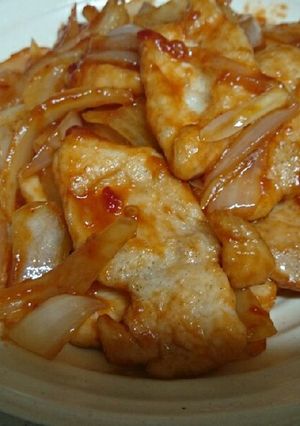 鶏のスイートチリソース炒め-レシピのメイン写真