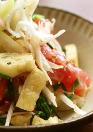 まぐろと香味野菜の酢味噌和え-レシピのメイン写真