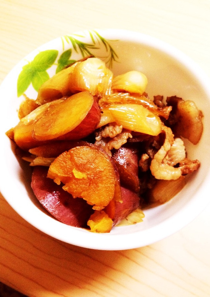 さつまいもと豚肉の甘辛煮-レシピのメイン写真