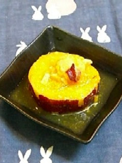 お月様?サツマイモのみかん煮-レシピのメイン写真