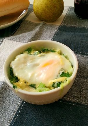 ココットカマン☆朝食バランス卵-レシピのメイン写真